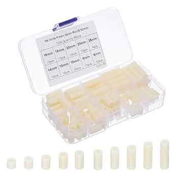 Amazon | PATIKIL M4ナイロンスペーサー 99個のラウンドスタンド